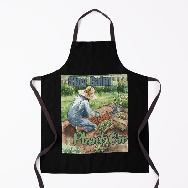Item preview, Stay Calm and Plant On – Peaceful Garden Watercolor Illustration designed and sold by Ela-graphicwiz.