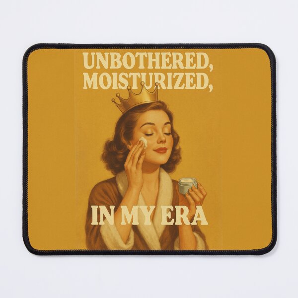 Item preview, Unbothered Moisturized In My Era – Retro Skincare Queen Self-Care Art designed and sold by Rest Babe.