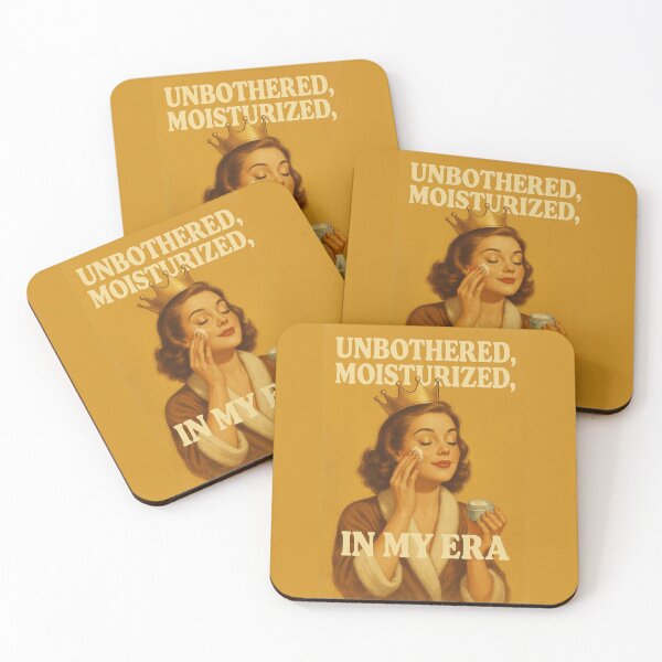 Item preview, Unbothered Moisturized In My Era – Retro Skincare Queen Self-Care Art designed and sold by Rest Babe.