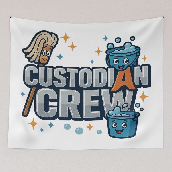 Item preview, Custodian Crew – Back to School Heroes  designed and sold by Rajasekar.