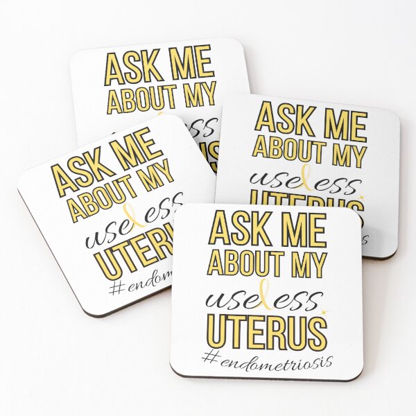 Item preview, Ask Me About My Useless Uterus - Endometriosis Awareness designed and sold by DesignsWithMel.