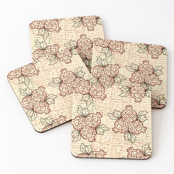 Item preview, Pomegranate Newspaper Print designed and sold by Ajaibghar by Folkloristan.