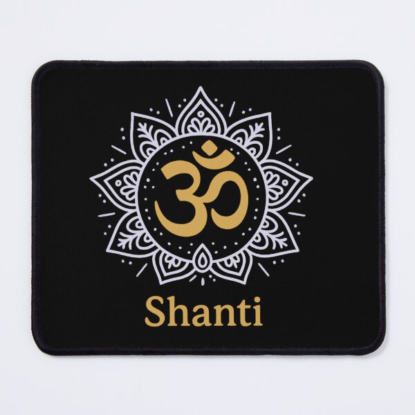 Item preview, Om Shanti - Hindu Peace Symbol Mandala Design designed and sold by NovaMoodCo.