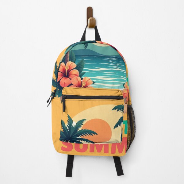 Item preview, Beach sunset tropical scene with summer quote designed and sold by VibrArtco.