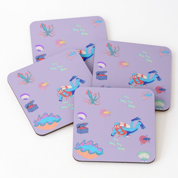 Item preview, Fish bowl with pastel fish designed and sold by Artandthingsj.