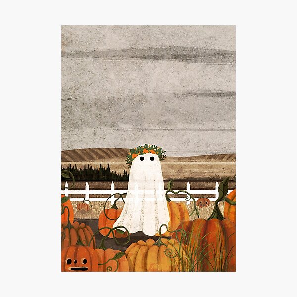 Item preview, There's a Ghost in the Pumpkins Patch Again... designed and sold by katherineblower.