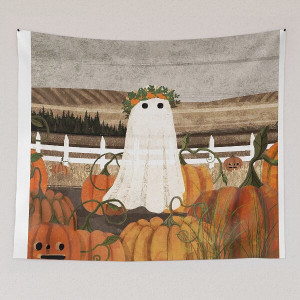 Item preview, There's a Ghost in the Pumpkins Patch Again... designed and sold by katherineblower.