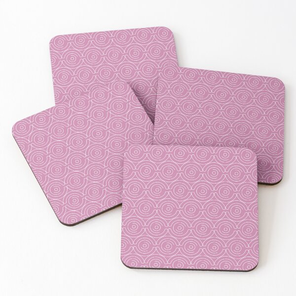 Item preview, geometric patterns in various shades of pink and white are arranged in two rows. Designs include hexagons, circles, triangles, and lines designed and sold by CreativebyTKK.
