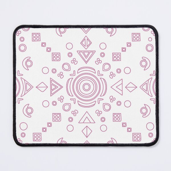 Item preview, geometric patterns in various shades of pink and white are arranged in two rows. Designs include hexagons, circles, triangles, and lines designed and sold by CreativebyTKK.