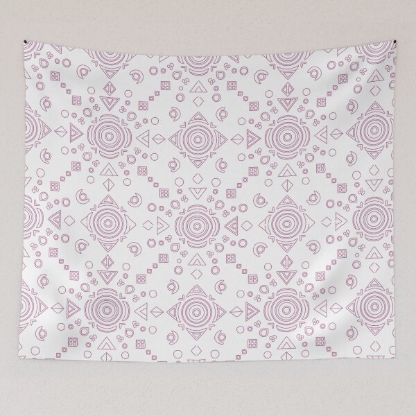 Item preview, geometric patterns in various shades of pink and white are arranged in two rows. Designs include hexagons, circles, triangles, and lines designed and sold by CreativebyTKK.