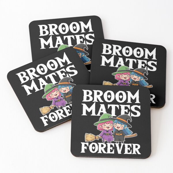 Item preview, BROOMMATES FOREVER - WITCH HALLOWEEN designed and sold by KEF Custom.