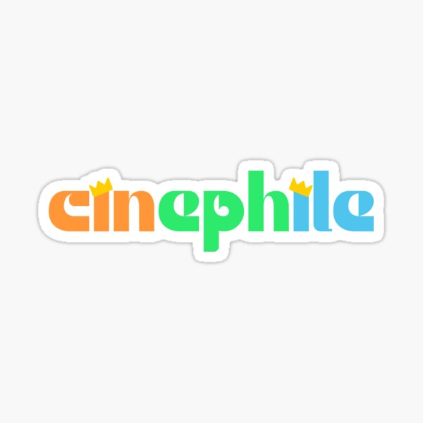 Item preview, Cinephile Colorful Typography designed and sold by AMCshoppingg.