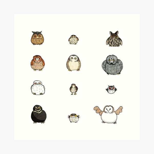 Item preview, Chubby Owls designed and sold by katherineblower.