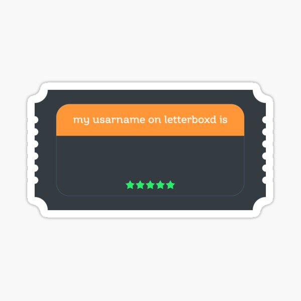 Item preview, my username on letterboxd is designed and sold by AMCshoppingg.