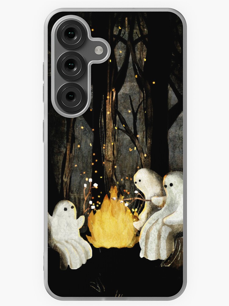 Thumbnail 1 of 4, Samsung Galaxy Phone Case, Marshmallows and ghost stories designed and sold by katherineblower.