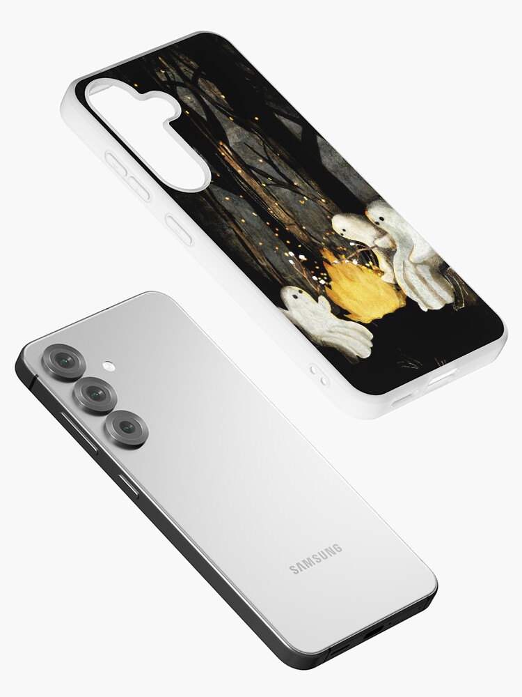 Thumbnail 2 of 4, Samsung Galaxy Phone Case, Marshmallows and ghost stories designed and sold by katherineblower.