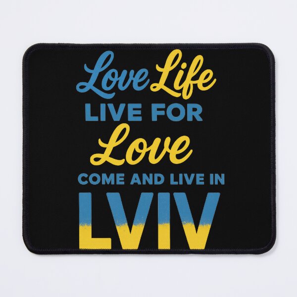 Item preview, Love Life, Live for Love – Lviv Ukraine Inspired Typography Art designed and sold by Tender Flower Clothing.