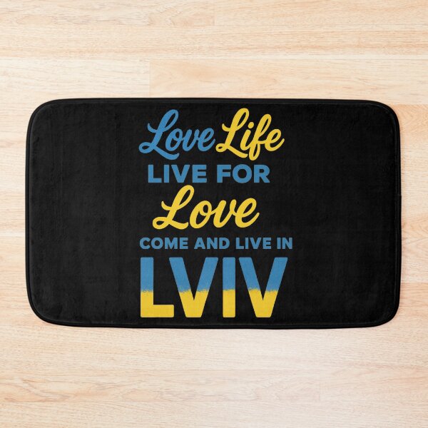 Item preview, Love Life, Live for Love – Lviv Ukraine Inspired Typography Art designed and sold by Tender Flower Clothing.