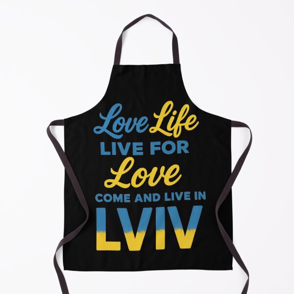 Item preview, Love Life, Live for Love – Lviv Ukraine Inspired Typography Art designed and sold by Tender Flower Clothing.