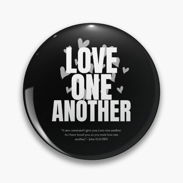 Item preview, Love One Another – John 13:34 Scripture Typography | Bold Christian Quote Design with Hearts | Minimalist Faith Verse designed and sold by astersgraphics.