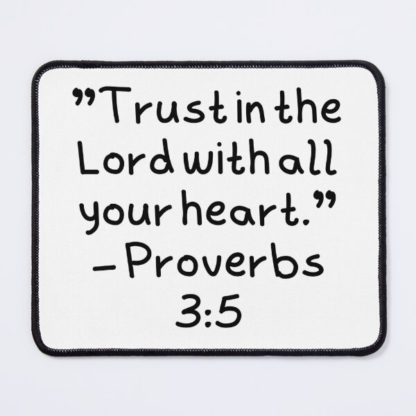 Item preview, Trust in the Lord – Proverbs 3:5 Bible Verse Typography designed and sold by astersgraphics.