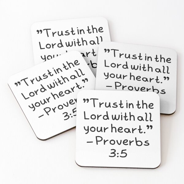 Item preview, Trust in the Lord – Proverbs 3:5 Bible Verse Typography designed and sold by astersgraphics.