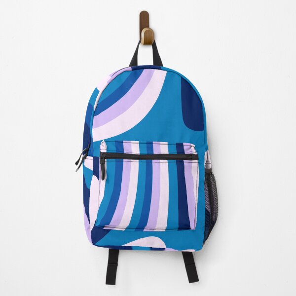 Item preview, Blue and Pink Abstract Groovy Stripes designed and sold by patternsoup.