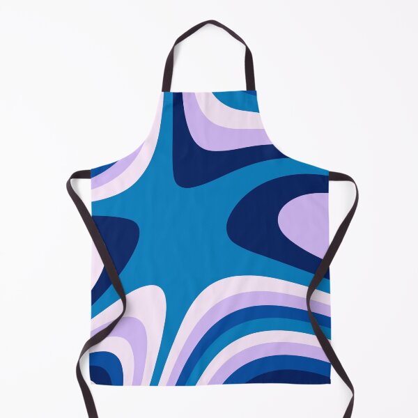 Item preview, Blue and Pink Abstract Groovy Stripes designed and sold by patternsoup.
