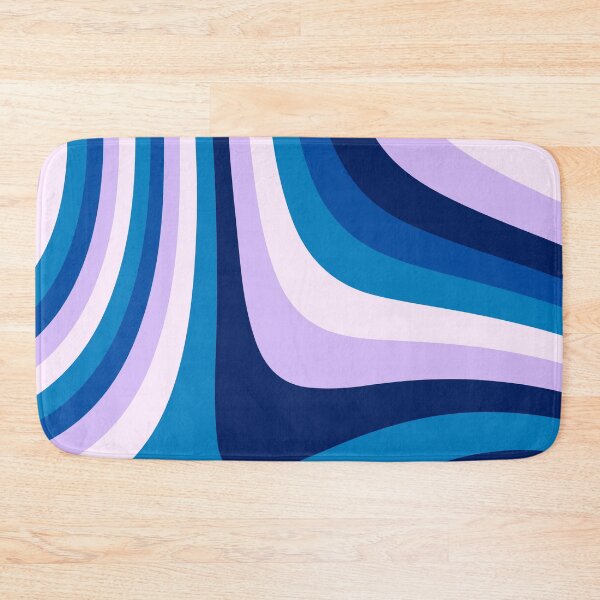 Item preview, Blue and Pink Abstract Groovy Stripes designed and sold by patternsoup.