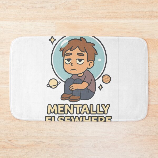 Item preview, Running on Empty – Exhausted but Cute Cartoon Design designed and sold by matari63.