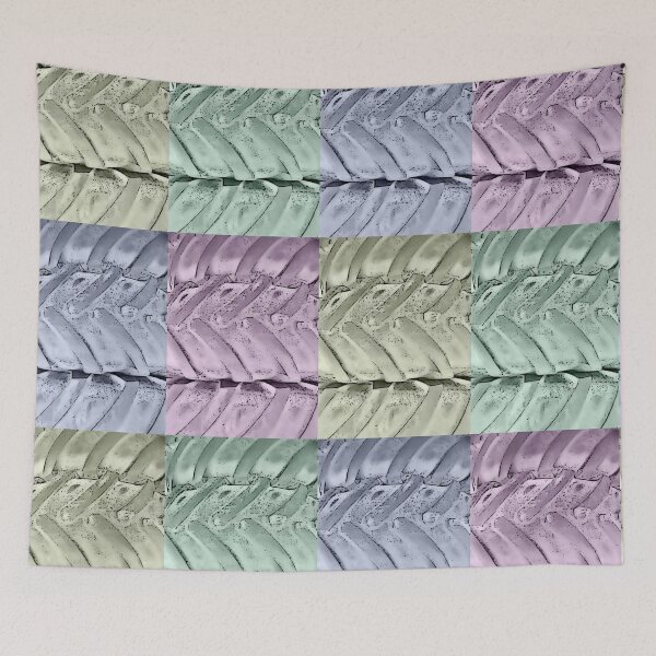 Item preview, Tire print pattern in 4 pastel colors designed and sold by AnnabellaRh.