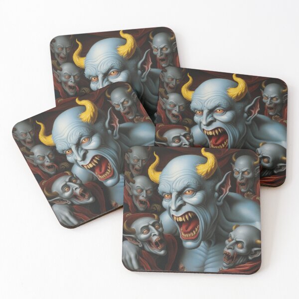 Item preview, Medieval Depiction of a Hell Demon creature designed and sold by Vintage Designs +.