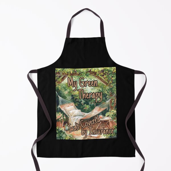 Item preview, My Green Therapy Isn’t Covered by Insurance – Watercolor Garden Retreat designed and sold by Ela-graphicwiz.