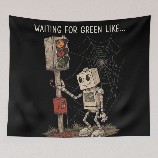 Item preview, Funny Traffic Light Waiting for Green Like.. designed and sold by Uglyandcute.