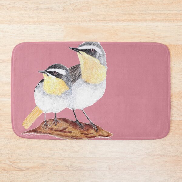 Item preview, Cape Robin Chat Duo on Dusty Red designed and sold by cat-a-pilla.