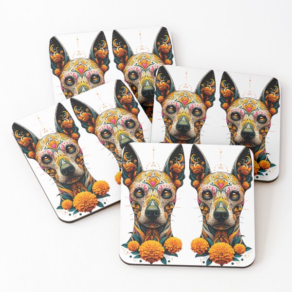 Item preview, Vibrant Xoloitzcuintle Art – Mexican Day of the Dead Dog Illustration designed and sold by  Ojo de Lilith.