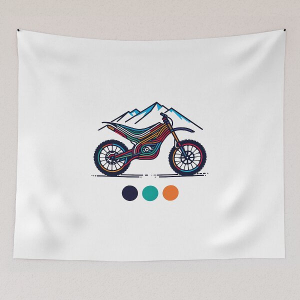 Item preview, Ride Free – Neon Dirt Bike Adventure Design designed and sold by Color-Made.