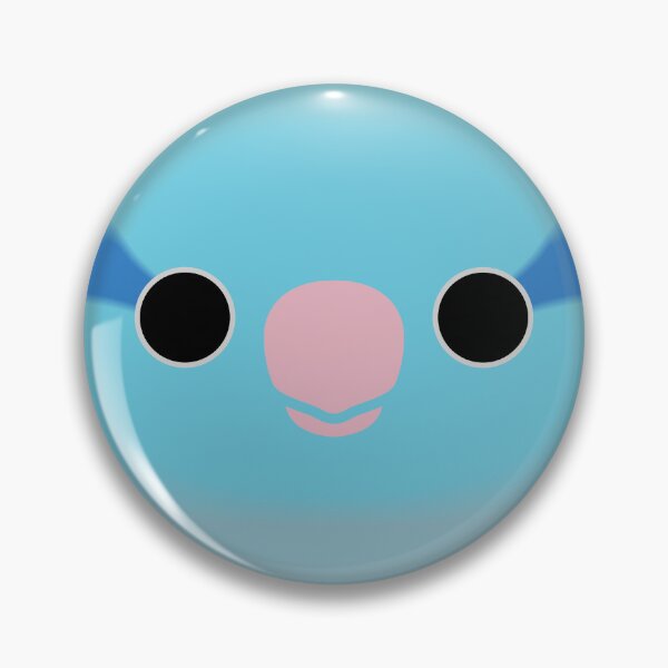 Item preview, The face of a blue male Pacific parrotlet designed and sold by INKOYADO.