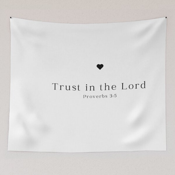 Item preview, Trust in the Lord – Proverbs 3:5 Bible Verse Typography designed and sold by astersgraphics.