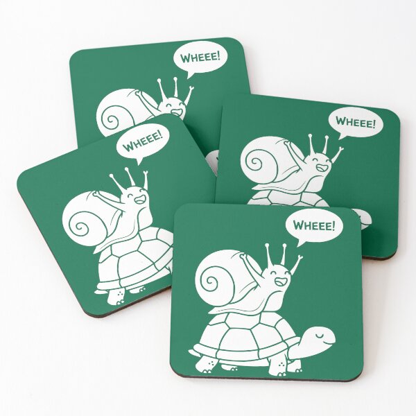 Item preview, Snail Riding a Turtle – Funny Slow Life Animal, wheee! designed and sold by LuxeGraphix.