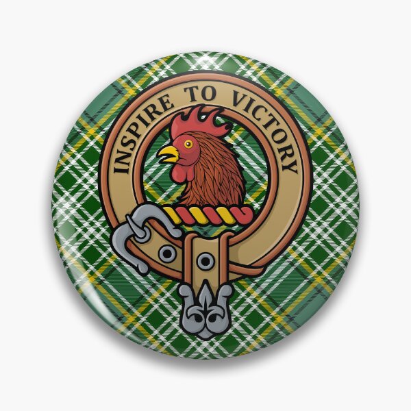 Item preview, Clan Currie Rooster Crest over Tartan designed and sold by sifis.