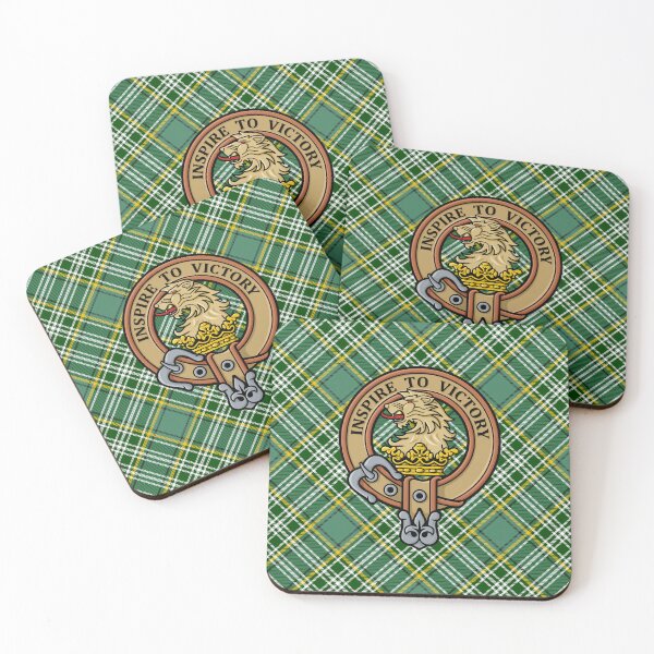 Item preview, Clan Currie Lion Crest over Tartan designed and sold by sifis.