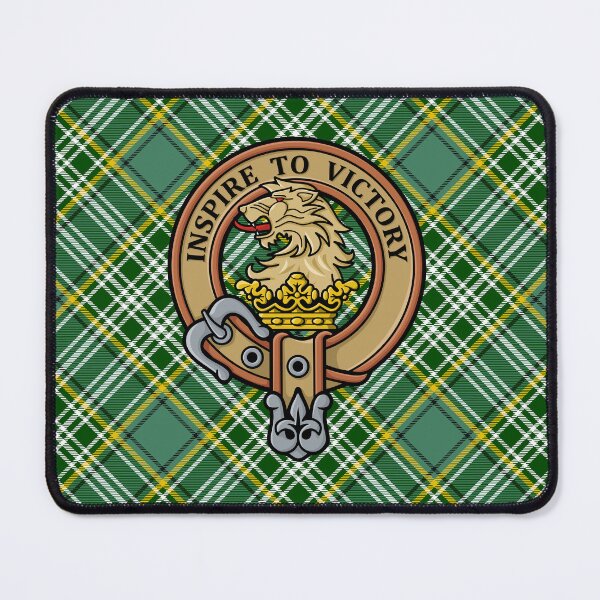 Item preview, Clan Currie Lion Crest over Tartan designed and sold by sifis.