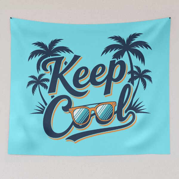 Item preview, KEEP COOL, Fun and Relaxed Design designed and sold by SparkleVibes.