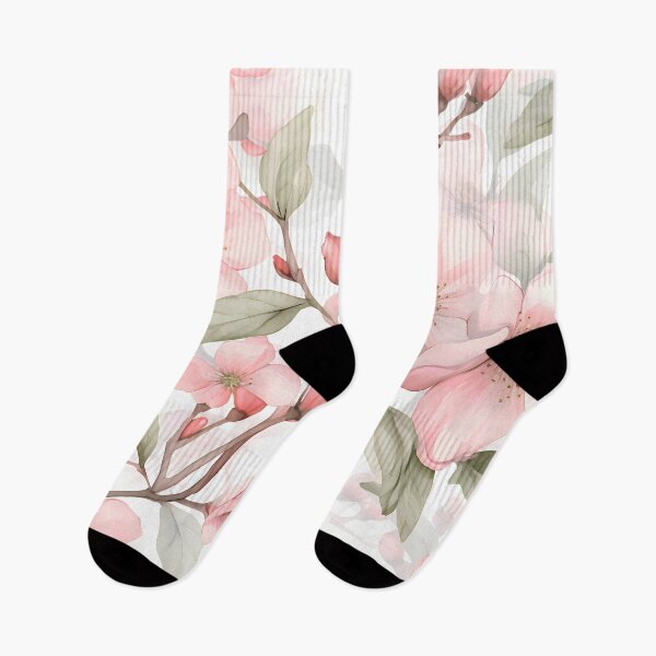 Item preview, Pretty Pink Apple Blossoms designed and sold by WatercolorLane.