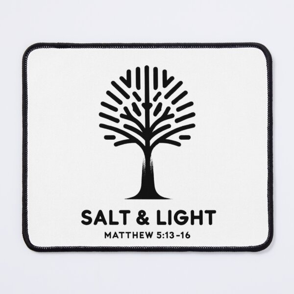 Item preview, Salt & Light – Matthew 5:13–16 | Minimalist Christian Bible Verse designed and sold by astersgraphics.