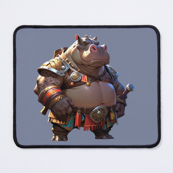 Item preview, Hippo Tribal Chief | Jungle Warrior Boss | Moodimals Collection designed and sold by Simple Nature Studio.
