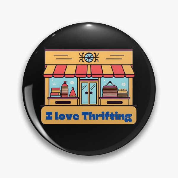 Item preview, I Love Thrifting – Cute Vintage Shop Sticker for Resellers & Bargain Hunters designed and sold by Stargazer's Muse.