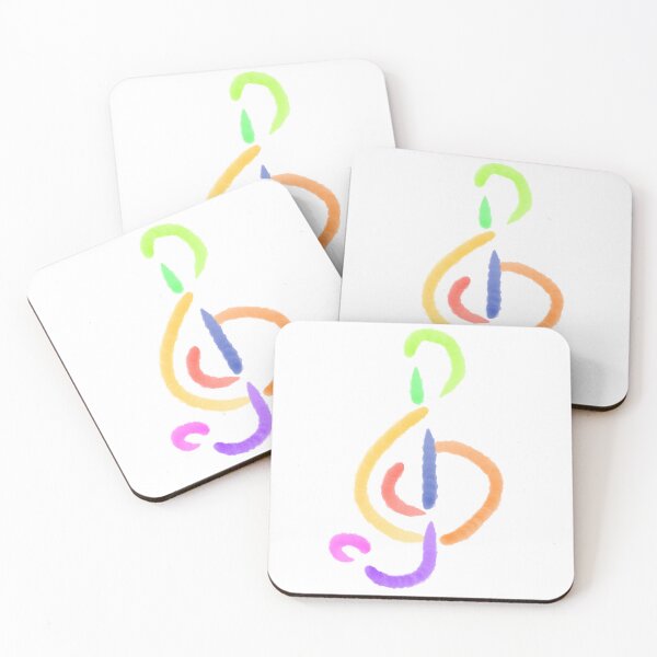 Item preview, Icono de nota musical de clave de sol transparente designed and sold by Moonlove2.