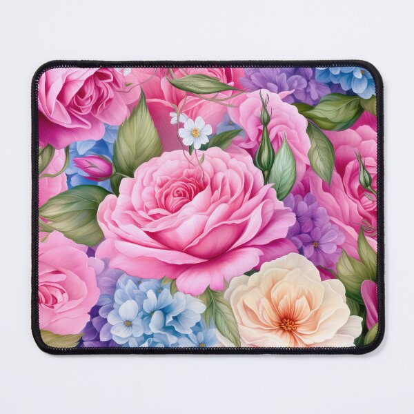 Item preview, Bright Pastel Roses and Peony designed and sold by WatercolorLane.
